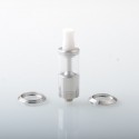 YFTK Dvarw 16 FL Style RTA Atomizer Full Kit - Silver, 3ml, 3 x 0.8mm, 0.8mm, 1.0mm, 2 x 0.8mm, 2 x 1.0mm, 2 x 1.2mm, 16mm Dia
