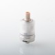 YFTK Monarchy J3S Style DL RTA Rebuildable Tank Atomizer - Silver, 316 Stainless Steel + PCTG, 2.5ml, 22mm Diameter