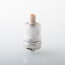 YFTK Monarchy J3S Style DL RTA Rebuildable Tank Atomizer - Silver, 316 Stainless Steel + PCTG, 2.5ml, 22mm Diameter