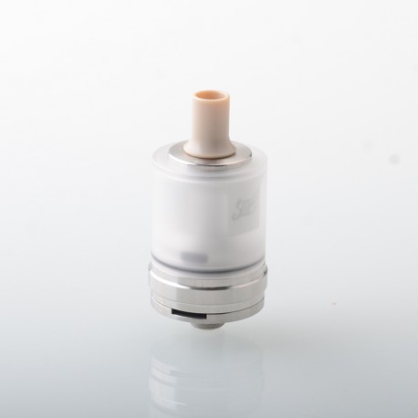 YFTK Monarchy J3S Style DL RTA Rebuildable Tank Atomizer - Silver, 316 Stainless Steel + PCTG, 2.5ml, 22mm Diameter