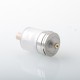 YFTK Monarchy J3S Style DL RTA Rebuildable Tank Atomizer - Silver, 316 Stainless Steel + PCTG, 2.5ml, 22mm Diameter