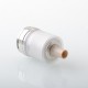 YFTK Monarchy J3S Style DL RTA Rebuildable Tank Atomizer - Silver, 316 Stainless Steel + PCTG, 2.5ml, 22mm Diameter