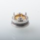 YFTK Monarchy J3S Style DL RTA Rebuildable Tank Atomizer - Silver, 316 Stainless Steel + PCTG, 2.5ml, 22mm Diameter