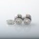 YFTK AFC Kit for Flash e-Vapor V4.5S+ / V4.5 Style RTA - Silver, 1 PC AFC Ring + 1 PC MTL Cap + 1 PC DL Cap