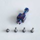 Rekavape BY-KA Style RBA Bridge Full Set for Billet / BB / Boro Box Mod - Blueing, Titanium Alloy, 1.0, 1.2, 1.4, 1.7, 3.0mm