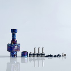 Rekavape BY-KA Style RBA Bridge Full Set for Billet / BB / Boro Box Mod - Blueing, Titanium Alloy, 1.0, 1.2, 1.4, 1.7, 3.0mm