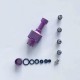 Rekavape BY-KA Style RBA Bridge Full Set for Billet / BB / Boro Box Mod - Purple, Titanium Alloy, 1.0, 1.2, 1.4, 1.7, 3.0mm