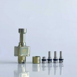 Rekavape BY-KA Style RBA Bridge Full Set for Billet / BB / Boro Box Mod - Gold, Titanium Alloy, 1.0, 1.2, 1.4, 1.7, 3.0mm
