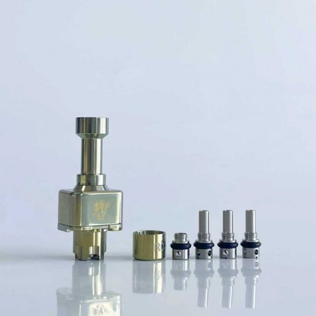 Rekavape BY-KA Style RBA Bridge Full Set for Billet / BB / Boro Box Mod - Gold, Titanium Alloy, 1.0, 1.2, 1.4, 1.7, 3.0mm