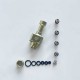 Rekavape BY-KA Style RBA Bridge Full Set for Billet / BB / Boro Box Mod - Gold, Titanium Alloy, 1.0, 1.2, 1.4, 1.7, 3.0mm