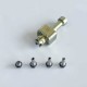 Rekavape BY-KA Style RBA Bridge Full Set for Billet / BB / Boro Box Mod - Gold, Titanium Alloy, 1.0, 1.2, 1.4, 1.7, 3.0mm