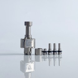 Rekavape BY-KA Style RBA Bridge Full Set for Billet / BB / Boro Box Mod - Silver, Titanium Alloy, 1.0, 1.2, 1.4, 1.7, 3.0mm