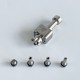 Rekavape BY-KA Style RBA Bridge Full Set for Billet / BB / Boro Box Mod - Silver, Titanium Alloy, 1.0, 1.2, 1.4, 1.7, 3.0mm