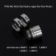 YFTK AFC Kit V2 for Flash e-Vapor V4.5S+ / V4.5 Style RTA - Silver, 1 x DL Ring + 1 x MTL Ring + 1 x Intake Cover