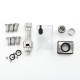 SXK Kontrl MKRII Style RBA Tank Full Kit for Boro / Billet / DotAIO V1 / V2 - Silver, 1.2, 1.5, 2.0, 2.5, 3.0, 3.5, 4.0mm