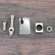 SXK Kontrl MKRII Style RBA Tank Full Kit for Boro / Billet / DotAIO V1 / V2 - Silver, 1.2, 1.5, 2.0, 2.5, 3.0, 3.5, 4.0mm