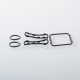 Kooroo Style Style Boro Tank for SXK BB / Billet / Boro Box Mod Kit - Full Black, Aluminum