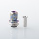 Rekavape Mission XV ARC Style Boro BB Drip Tip Set for BB / Billet Boro Mod - Rainbow Splatter, Titanium + Stainless Steel