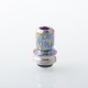 Rekavape Mission XV ARC Style Boro BB Drip Tip Set for BB / Billet Boro Mod - Rainbow Splatter, Titanium + Stainless Steel