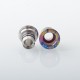 Rekavape Mission XV ARC Style Boro BB Drip Tip Set for BB / Billet Boro Mod - Rainbow Splatter, Titanium + Stainless Steel
