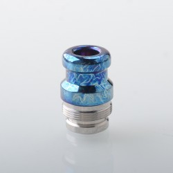 Rekavape Mission XV KB2 Style Integrated Drip Tip + Fire Button Set for dotMod dotAIO V2 Pod - Ebtropic, Titanium + SS