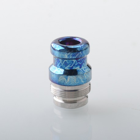 Rekavape Mission XV KB2 Style Integrated Drip Tip + Fire Button Set for dotMod dotAIO V2 Pod - Ebtropic, Titanium + SS
