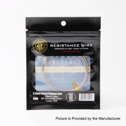 Authentic ThunderHead Creations 3-Core Fused Clapton Ni80 Resistance Wire - 28GA x 3 + 36GA (5 Feet)