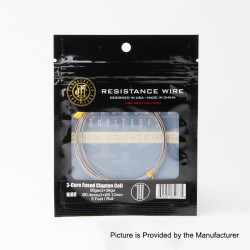 Authentic ThunderHead Creations 3-Core Fused Clapton Ni80 Resistance Wire - 26GA x 3 + 36GA (5 Feet)