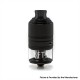 YFTK Slick Taifun GX Style RDTA Rebuildable Dripping Tank Atomizer - Black, 316SS + Glass, 4.0ml, 23mm Diameter