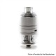 YFTK Slick Taifun GX Style RDTA Rebuildable Dripping Tank Atomizer - Silver, 316SS + Glass, 4.0ml, 23mm Diameter