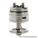 YFTK Slick Taifun GX Style RDTA Rebuildable Dripping Tank Atomizer - Silver, 316SS + Glass, 4.0ml, 23mm Diameter
