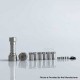 Rekavape Kontrl MKRII Style RBA for Boro / Billet / DotAIO V1 / V2 - Silver + Beige, 1.2, 1.5, 2.0, 2.5, 3.0, 3.5, 4.0mm