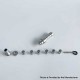 Rekavape Kontrl MKRII Style RBA for Boro / Billet / DotAIO V1 / V2 - Silver + Beige, 1.2, 1.5, 2.0, 2.5, 3.0, 3.5, 4.0mm