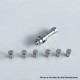 Rekavape Kontrl MKRII Style RBA for Boro / Billet / DotAIO V1 / V2 - Silver + Brown, 1.2, 1.5, 2.0, 2.5, 3.0, 3.5, 4.0mm