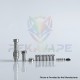 Rekavape Kontrl MKRII Style RBA for Boro / Billet / DotAIO V1 / V2 - Silver + Brown, 1.2, 1.5, 2.0, 2.5, 3.0, 3.5, 4.0mm