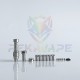 Rekavape Kontrl MKRII Style RBA for Boro / Billet / DotAIO V1 / V2 - Silver, 1.2, 1.5, 2.0, 2.5, 3.0, 3.5, 4.0mm