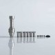 Rekavape Kontrl MKRII Style RBA for Boro / Billet / DotAIO V1 / V2 - Silver, Titanium, 1.2, 1.5, 2.0, 2.5, 3.0, 3.5, 4.0mm