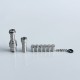 Rekavape Kontrl MKRII Style RBA for Boro / Billet / DotAIO V1 / V2 - Silver, Titanium, 1.2, 1.5, 2.0, 2.5, 3.0, 3.5, 4.0mm