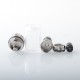 YFTK BY-kA KA V8+ Style MTL RTA Atomizer Standard Set - Silver, 5.1ml, 22mm Diameter