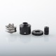 YFTK Four One Five 415 RDA Kaze Style RDL / MTL RDA Atomizer - Black, BF Pin, Air Pin 0.9mm x 2, 1.0mm x 2, 1.0mm, 1.4mm
