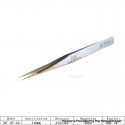 Authentic VETUS ST-10 HRC 38 Professional Tweezers Tool Non-magnetic Stainless Steel Pointed Tip - Silver