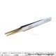 Authentic VETUS ST-13 HRC 38 Professional Tweezers Tool Non-magnetic Stainless Steel Pointed Tip - Silver