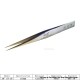 Authentic VETUS ST-16 HRC 38 Professional Tweezers Tool Non-magnetic Stainless Steel Pointed Tip - Silver