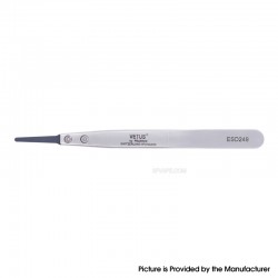 Authentic VETUS ESD-249 Exchange Tip Electro Static Discharge Safe Stainless Tweezers Rounded Tips