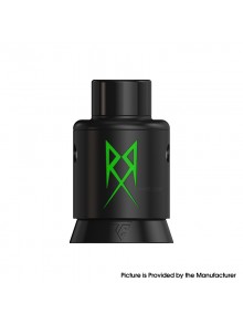 Authentic Thunder Cloud x GrimmGreen Recoil R3 RDA Atomizer - Green Black, BF Pin, 316SS Limited Edition, 24mm Diameter