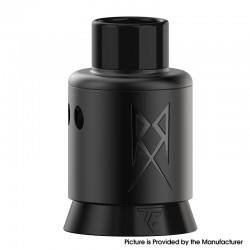 Authentic Thunder Cloud x GrimmGreen Recoil R3 RDA Atomizer - Matte Gunmetal, BF Pin, SS, 24mm Diameter