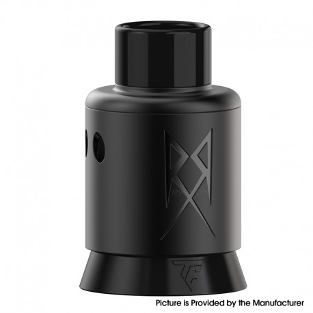 Authentic Thunder Cloud x GrimmGreen Recoil R3 RDA Atomizer - Matte Gunmetal, BF Pin, SS, 24mm Diameter