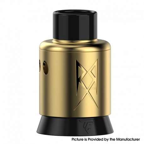 Authentic Thunder Cloud x GrimmGreen Recoil R3 RDA Atomizer - 24K Gold, BF Pin, SS, 24mm Diameter