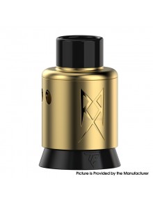 Authentic Thunder Cloud x GrimmGreen Recoil R3 RDA Atomizer - 24K Gold, BF Pin, SS, 24mm Diameter