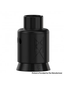 Authentic Thunder Cloud x GrimmGreen Recoil R3 RDA Atomizer - Matte Black, BF Pin, SS, 24mm Diameter